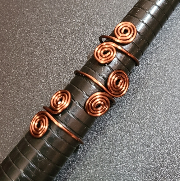 Copper Infinity Rings - Adjustable - Picture 1 of 3
